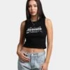 Rats Get Fat Women's Scorpio Crop Singlet Black