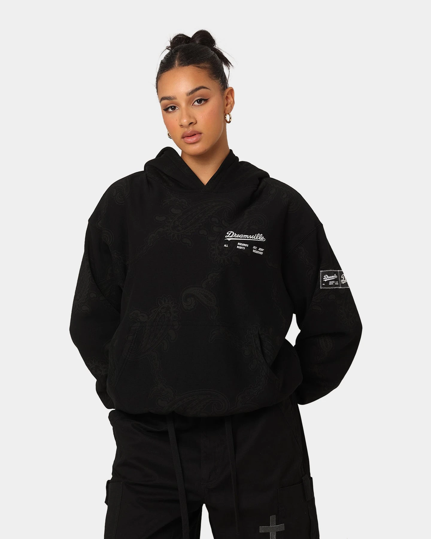 Dreamville Records Hoodie Black 3 Dreamville Records Hoodie Black