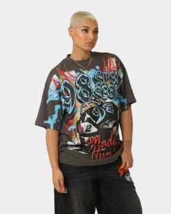 Loiter Speed Seeker Vintage T-Shirt Charcoal -Sportswear Women Store 02043509 YC300 womens 0060