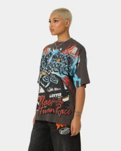 Loiter Speed Seeker Vintage T-Shirt Charcoal -Sportswear Women Store 02043509 YC300 womens 0070