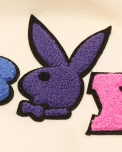 Playboy By CK Chenille Wordmark Hoodie Off White -Sportswear Women Store 02043560 YO007 womens 0015