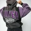 Loiter Splinter Hoodie Charcoal/Purple -Sportswear Women Store 02043570 YC335 womens 0010