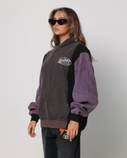 Loiter Splinter Hoodie Charcoal/Purple 17 Loiter Splinter Hoodie Charcoal/Purple -Sportswear Women Store 02043570 YC335 womens 0080