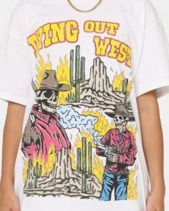 Goat Crew Dying Out West Vintage T-Shirt White -Sportswear Women Store 02043868 YW100 womens 0030