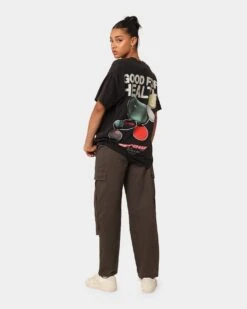 Goat Crew Good 4 Health Vintage T-Shirt Black Wash 12 Goat Crew Good 4 Health Vintage T-Shirt Black Wash -Sportswear Women Store 02044760 YB295 womens 0030