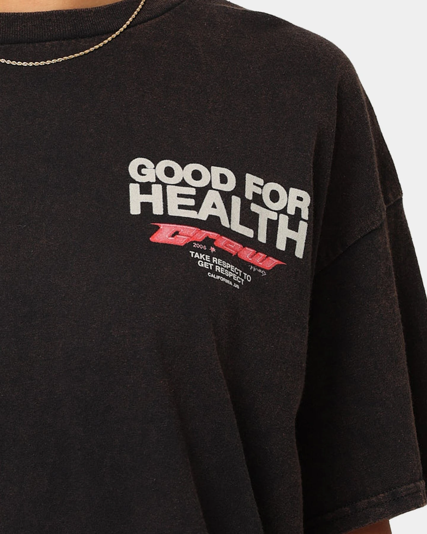 Goat Crew Good 4 Health Vintage T-Shirt Black Wash 6 Goat Crew Good 4 Health Vintage T-Shirt Black Wash - Image 4
