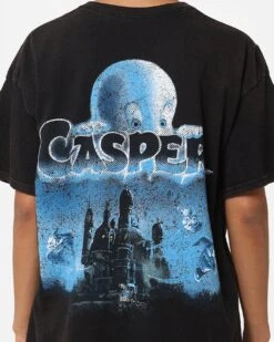 American Thrift X Casper Casper Vintage T-Shirt Black Wash -Sportswear Women Store 02045348 YB295 womens 0050