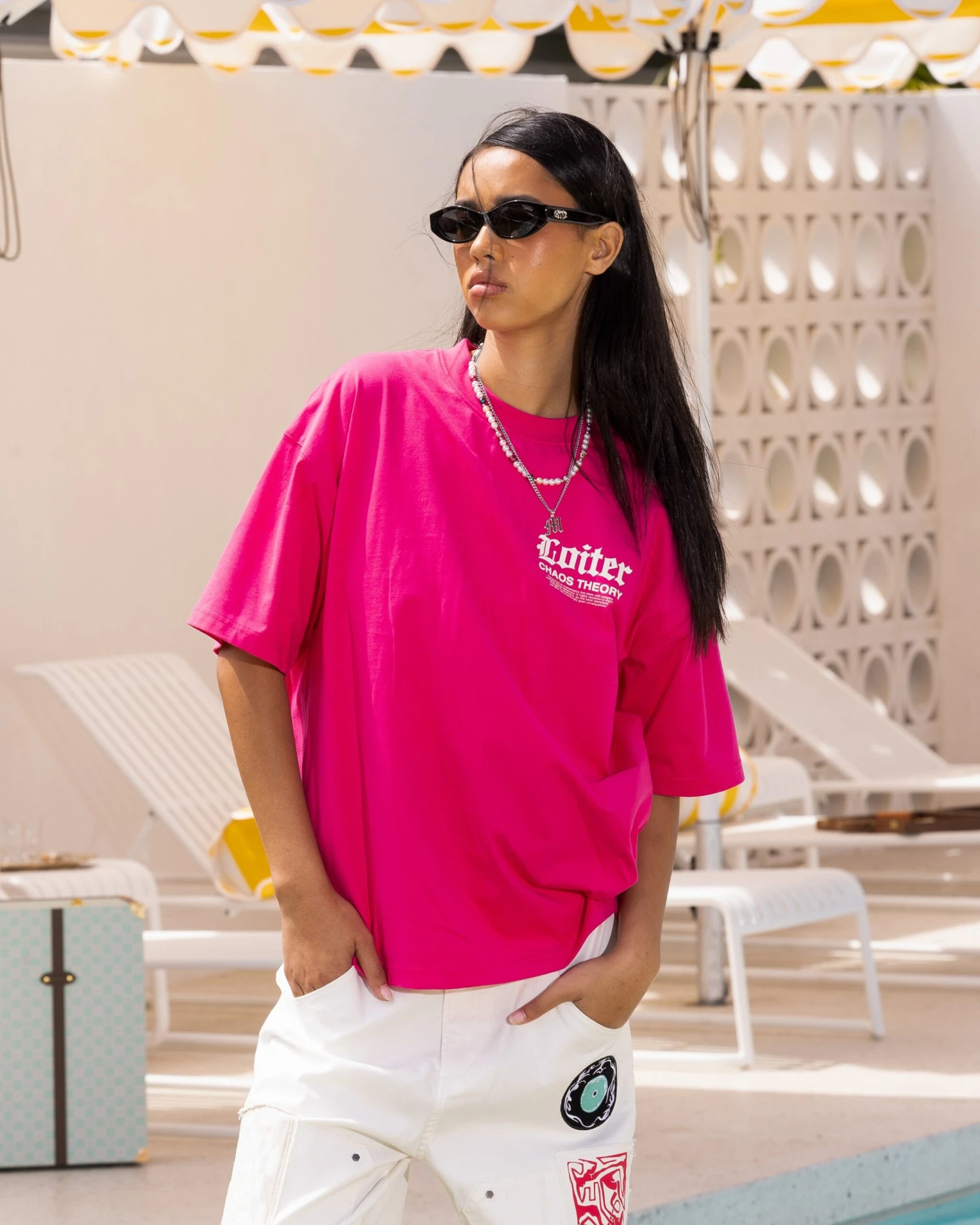 Loiter Chaos Theory T-Shirt Hot Pink 4 Loiter Chaos Theory T-Shirt Hot Pink - Image 2