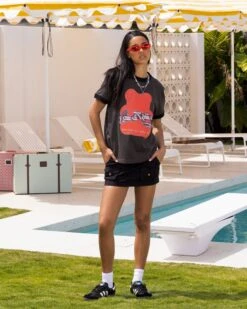 Loiter Gummy Ringer T-Shirt Charcoal -Sportswear Women Store 02045604 YC300 womens 0020