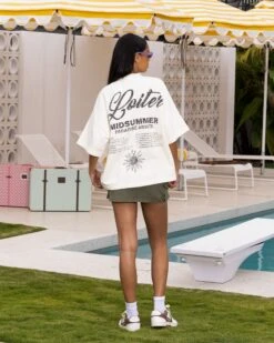 Loiter Palm Spring Box T-Shirt Off White 17 Loiter Palm Spring Box T-Shirt Off White -Sportswear Women Store 02045747 YO007 womens 0080