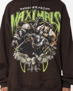 Goat Crew X Transformers Maximals Vintage Hoodie Brown Wash -Sportswear Women Store 02045880 YX300 womens 0040