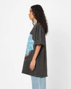 American Thrift X Warner Bros. Coyoteman Heavyweight Vintage T-Shirt Black Wash -Sportswear Women Store 02046632 YB295 womens 0060