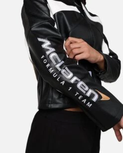 We Are The Wild Collective X McLaren Women's Crop Racing Jacket Black -Sportswear Women Store 02047573 YB001 womens 00120