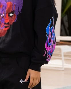 Loiter Live In Direct Vintage Hoodie Black 17 Loiter Live In Direct Vintage Hoodie Black -Sportswear Women Store 02047613 YB001 womens 0090