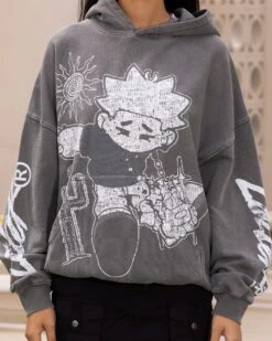 Loiter Midsummer Vintage Hoodie Charcoal -Sportswear Women Store 02047614 YC300 womens 0040