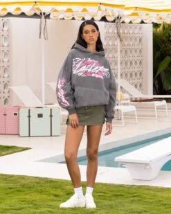 Loiter Wave Break Vintage Hoodie Charcoal 9 Loiter Wave Break Vintage Hoodie Charcoal -Sportswear Women Store 02047619 YC300 womens 0020