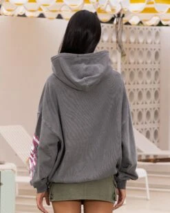 Loiter Wave Break Vintage Hoodie Charcoal 11 Loiter Wave Break Vintage Hoodie Charcoal -Sportswear Women Store 02047619 YC300 womens 0040