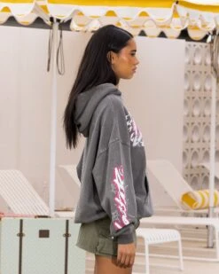 Loiter Wave Break Vintage Hoodie Charcoal 12 Loiter Wave Break Vintage Hoodie Charcoal -Sportswear Women Store 02047619 YC300 womens 0050