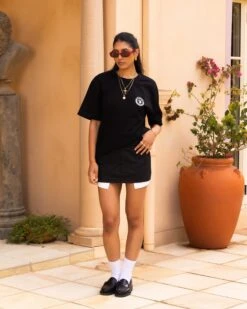 Playboy By Culture Kings A Class T-Shirt Black -Sportswear Women Store 02047901 YB001 womens 0080