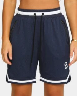 Saint Morta Men's Icon Mesh Basketball Short Navy/White 14 Saint Morta Men's Icon Mesh Basketball Short Navy/White -Sportswear Women Store 03004780 YN288 womens 0060