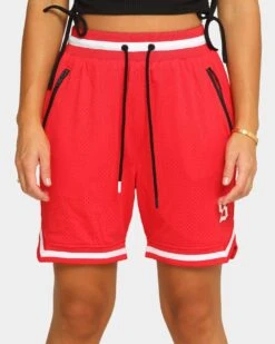 Saint Morta Men's Icon Mesh Basketball Short Red/White -Sportswear Women Store 03004780 YR081 womens 0060