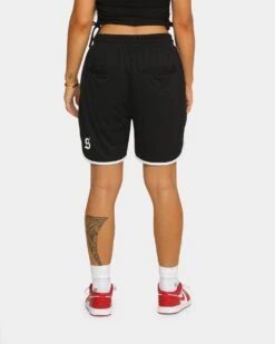 Saint Morta Era Mesh Basketball Short Black/White -Sportswear Women Store 03004935 YB012 womens 0050