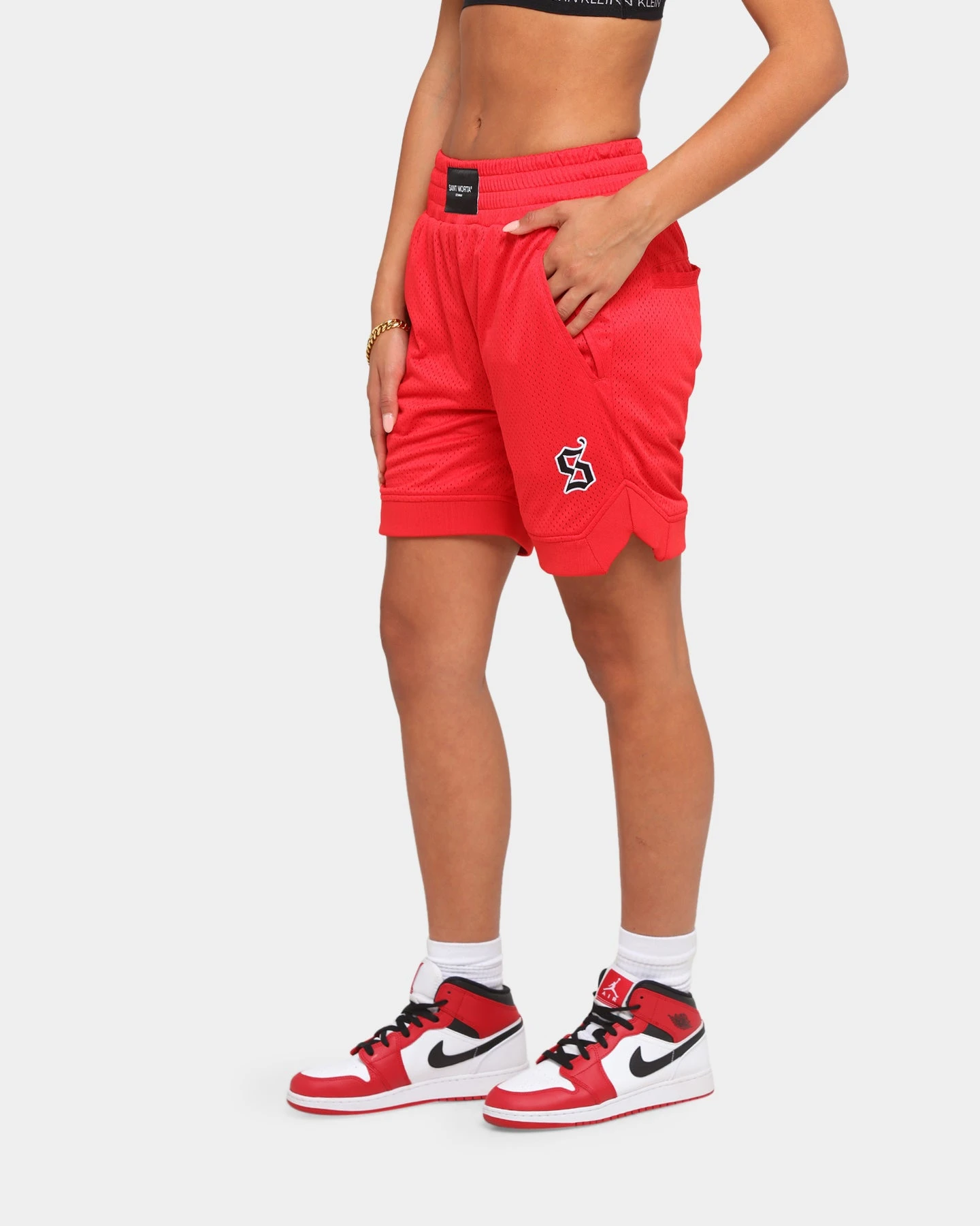 Saint Morta Warrior Basketball Shorts Red 8 Saint Morta Warrior Basketball Shorts Red - Image 6