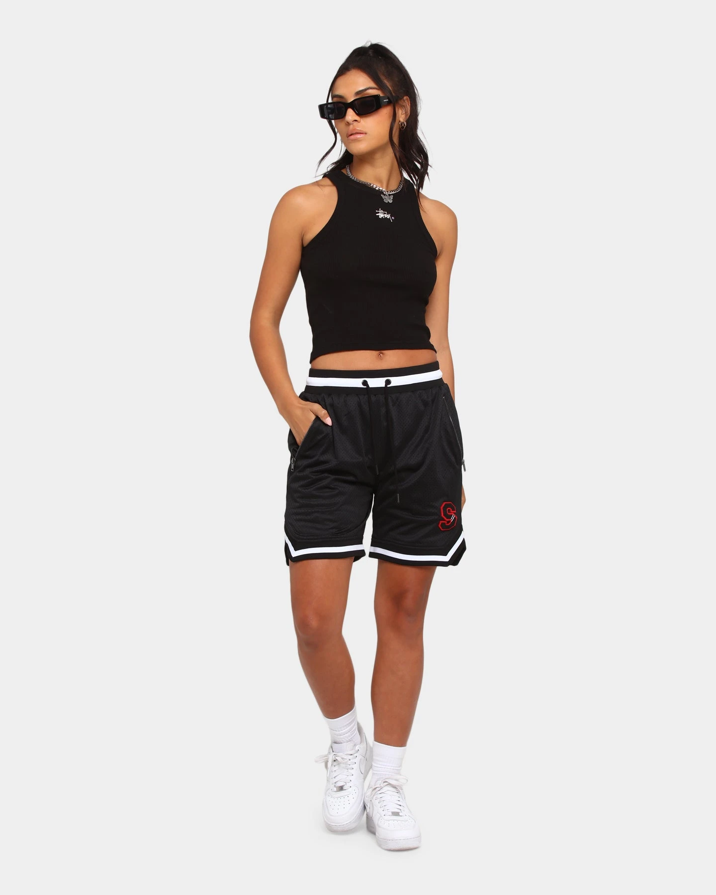 Saint Morta Southside Basketball Shorts Black/White 4 Saint Morta Southside Basketball Shorts Black/White - Image 2