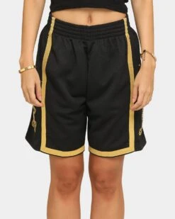 Mitchell & Ness Men's Los Angeles Lakers HWC Swingman Short Black/Gold -Sportswear Women Store 03005327 YB003 womens 0050