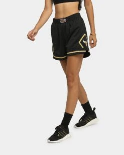 Mitchell & Ness Women's Chicago Bulls Jump Shot Short Black/Gold -Sportswear Women Store 03005413 YB003 womens 0030