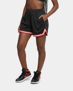 EN EN Women's Jump Basketball Shorts Black/Red/White -Sportswear Women Store 03005710 YB057 womens 0020