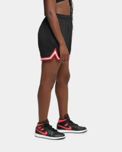 EN EN Women's Jump Basketball Shorts Black/Red/White -Sportswear Women Store 03005710 YB057 womens 0060