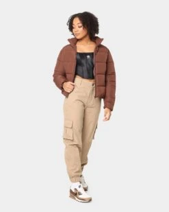 EN ES Women's Washed Cargo Pants Beige -Sportswear Women Store 03006266 Y1000 womens 0020