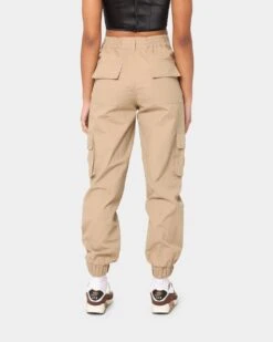 EN ES Women's Washed Cargo Pants Beige -Sportswear Women Store 03006266 Y1000 womens 0040