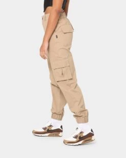 EN ES Women's Washed Cargo Pants Beige -Sportswear Women Store 03006266 Y1000 womens 0060