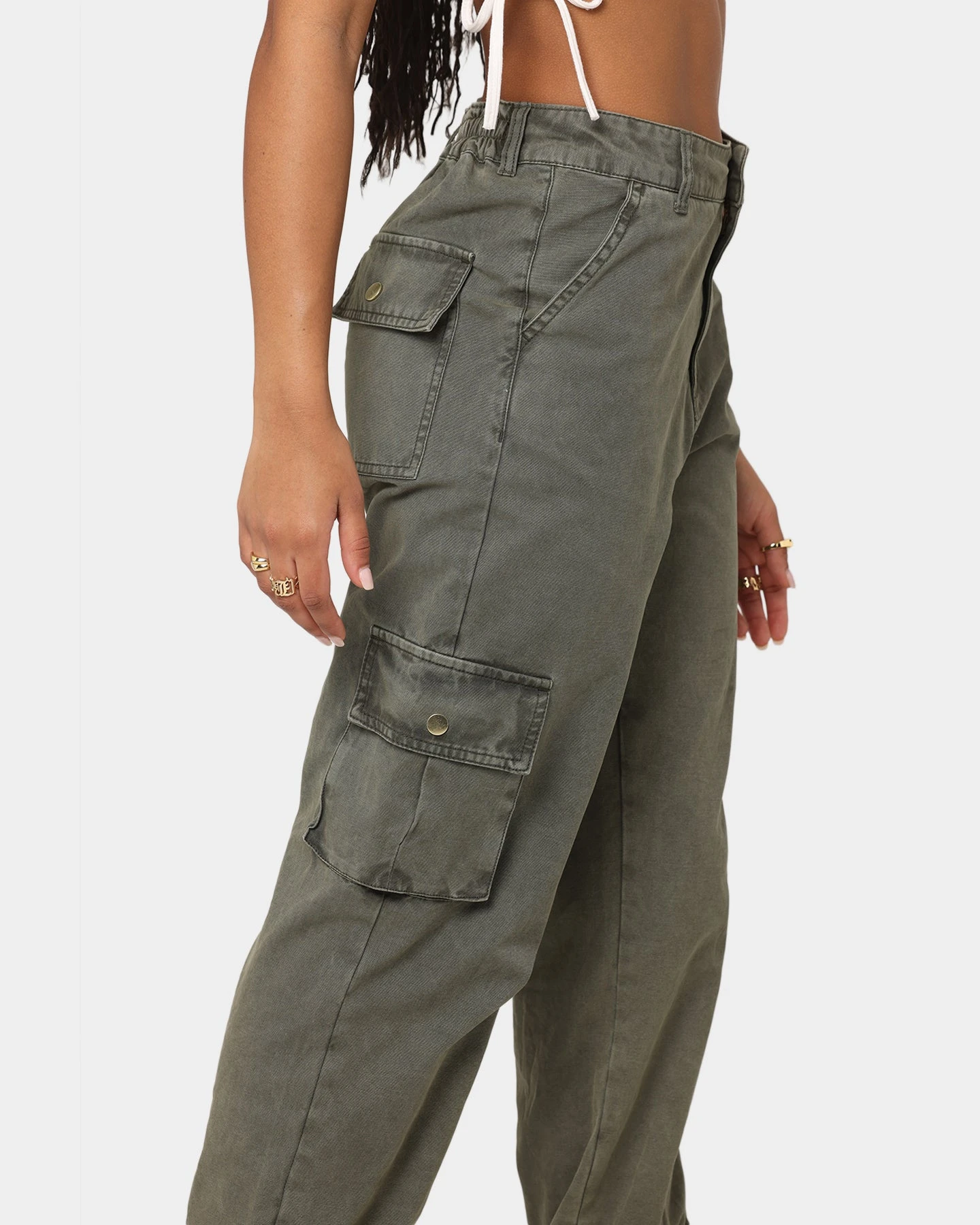 EN.ES Washed Cargo Pants Washed Khaki 12 EN.ES Washed Cargo Pants Washed Khaki - Image 10