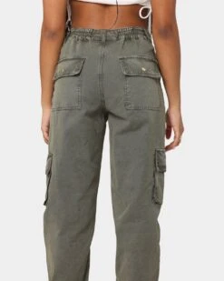 EN.ES Washed Cargo Pants Washed Khaki 25 EN.ES Washed Cargo Pants Washed Khaki -Sportswear Women Store 03006266 YK050 womens 0080