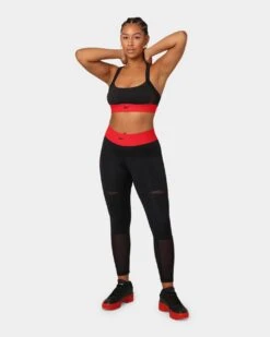 Reebok X Cardi B Women's 7/8 Tights Black -Sportswear Women Store 03006346 YB001 womens 0020