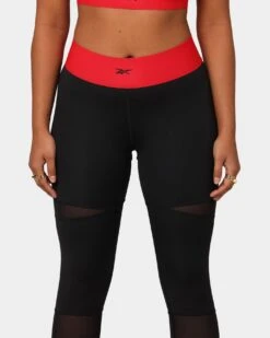 Reebok X Cardi B Women's 7/8 Tights Black -Sportswear Women Store 03006346 YB001 womens 0030