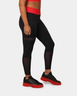 Reebok X Cardi B Women's 7/8 Tights Black -Sportswear Women Store 03006346 YB001 womens 0050