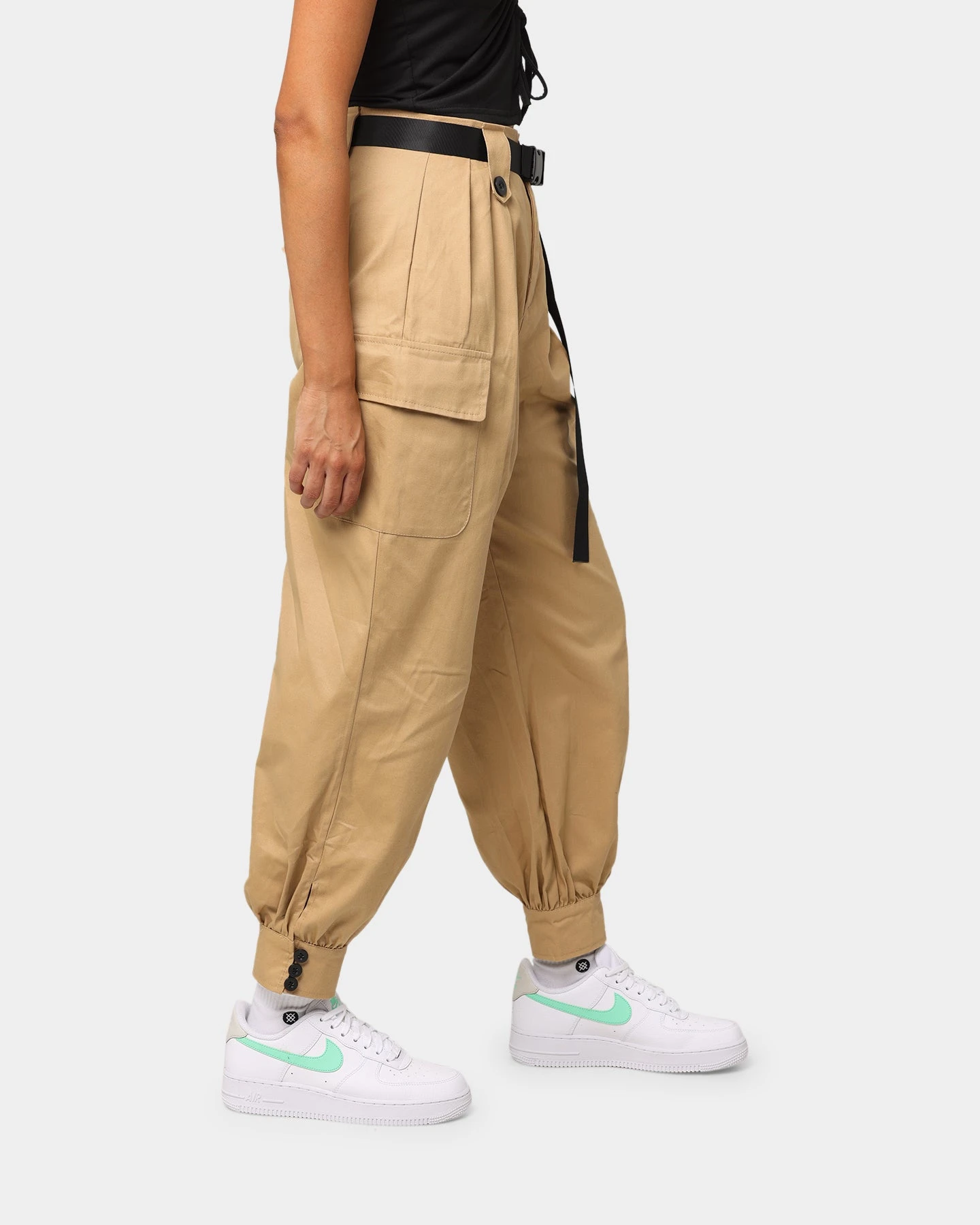 XXIII Women's Phoenix Belt Cargo Pant Tan 7 XXIII Women's Phoenix Belt Cargo Pant Tan - Image 5