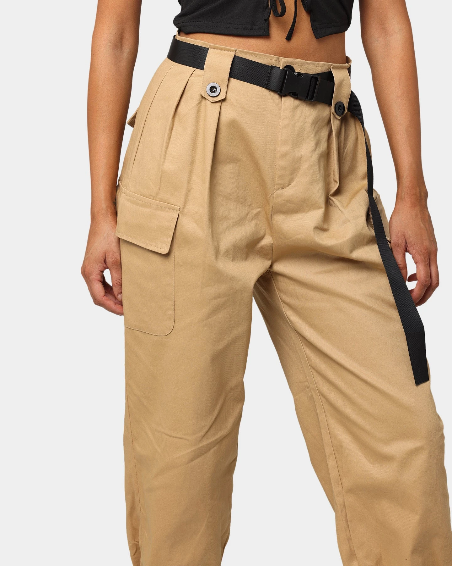 XXIII Women's Phoenix Belt Cargo Pant Tan 9 XXIII Women's Phoenix Belt Cargo Pant Tan - Image 7