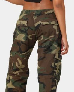 Rothco Women's Vintage Paratrooper Fatigue Cargo Pants Woodland Camo -Sportswear Women Store 03007190 YC040 womens 00070