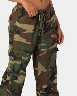 Rothco Women's Vintage Paratrooper Fatigue Cargo Pants Woodland Camo -Sportswear Women Store 03007190 YC040 womens 00080