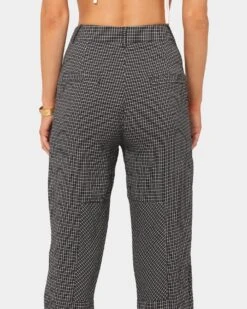XXIII Women's Vera Plaid Cargo Pants Navy -Sportswear Women Store 03007201 YN200 womens 0050