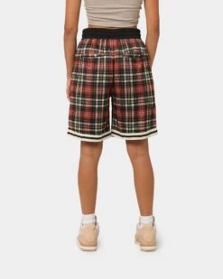 EN ES Team Basketball Shorts Red Plaid -Sportswear Women Store 03007595 YR630 womens 0040