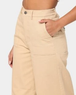 EN ES Women's Divine Wide Leg Pants Beige -Sportswear Women Store 03007638 Y1000 womens 0070