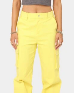 XXIII Women's Willa Cargo Pants Yellow -Sportswear Women Store 03007676 YY001 womens 0030