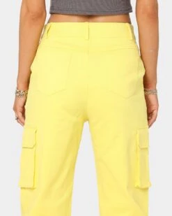XXIII Women's Willa Cargo Pants Yellow -Sportswear Women Store 03007676 YY001 womens 0080