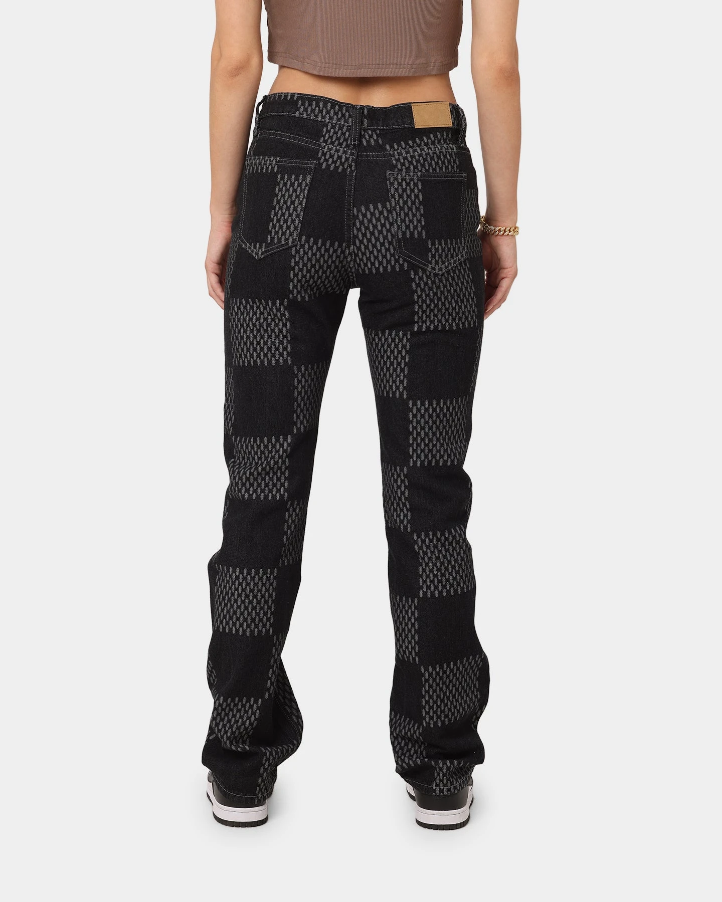 XXIII Women's Eloise Check Jeans Black 5 XXIII Women's Eloise Check Jeans Black - Image 3
